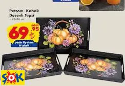 PETCOM KABAK DESENLİ TEPSİ PETCOM KABAK DESENLİ TEPSİ